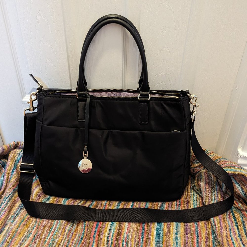 Lo & Sons Brookline Laptop Bag Black Nylon 15" Laptop